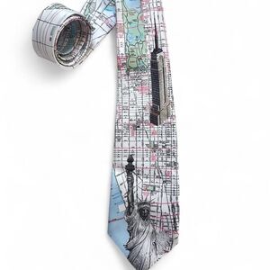 Vintage Unique Rare New York City Map Tie
